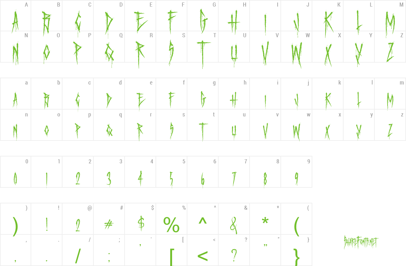 Font Terror From Midnight preview